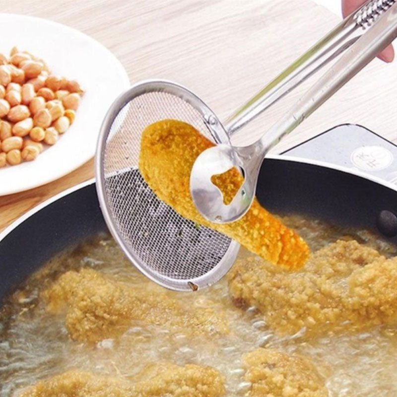 Stainless Oil-frying Filter Basket With Clip