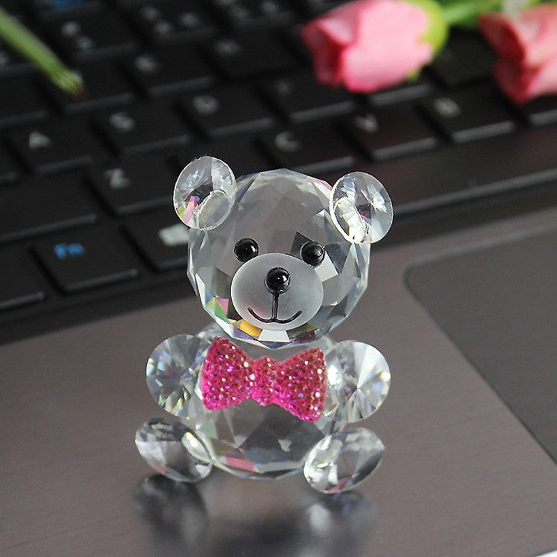 Crystal Cute Bear Figurine