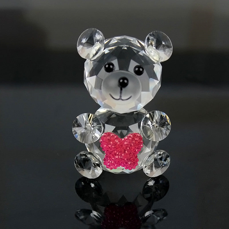 Crystal Cute Bear Figurine