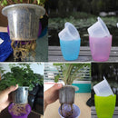 Transparent Self Watering Planter Flower Pot